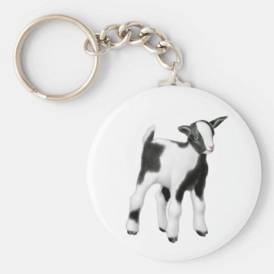 plush goat keychain