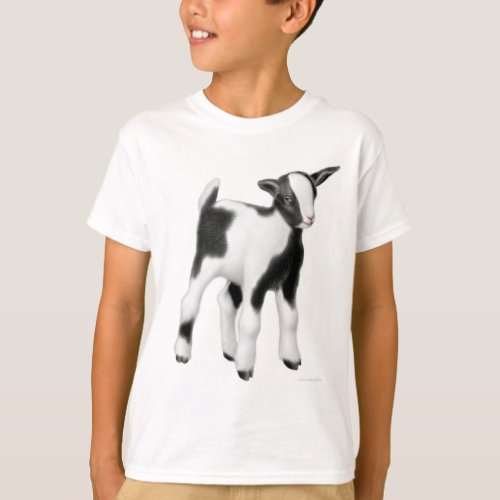 Cute Baby Goat Kids T_Shirt