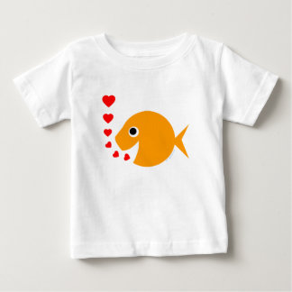 Cute Baby Goldfish Blowing Kisses Like Bubbles T-Shirt