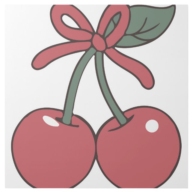 cute baby hand drawn cherry Baby Gallery Wrap (Front)