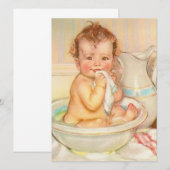 Cute Baby Having a Bath (Front/Back)