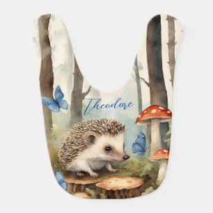 Cute Baby Hedgehog Bib