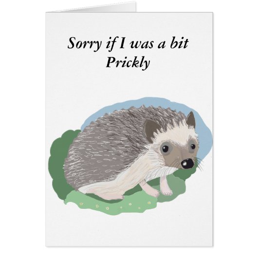 Cute Baby Hedgehog Cards (Front)