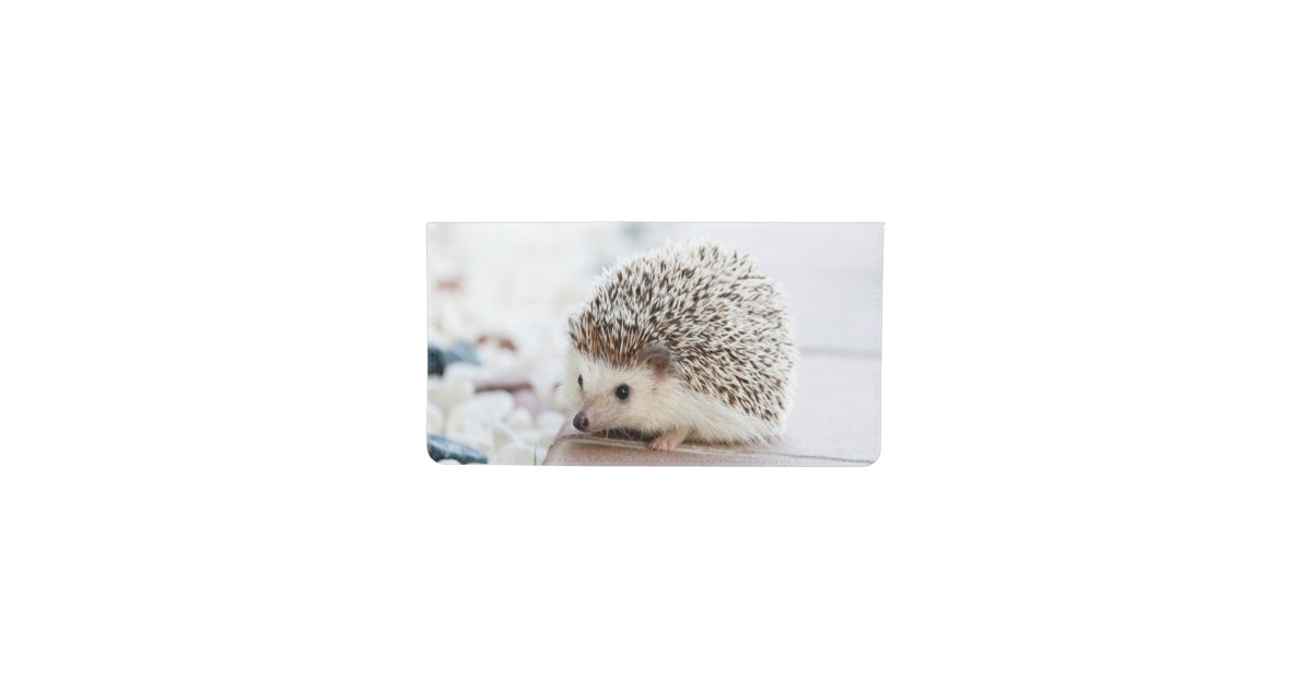 Cute Baby Hedgehog Checkbook Cover Zazzle