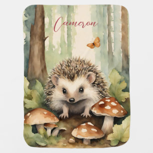 Cute Baby Hedgehog Gender Neutral Blanket