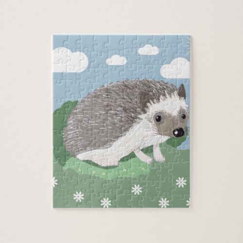 Cute Baby Hedgehog Jigsaw Jigsaw Puzzle