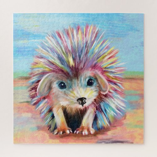 Cute baby hedgehog pastels jigsaw puzzle