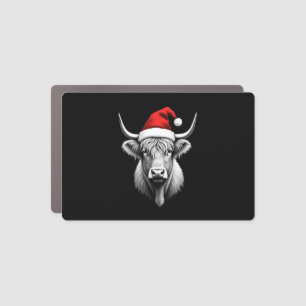 Cute Baby Highland Cow Christmas Santa Gifts Xmas Car Magnet