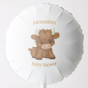 Cute Baby Highland Cow Shower/Birthday Balloon