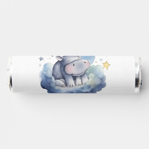 Cute Baby Hippo Baby Shower Breath Savers Mints