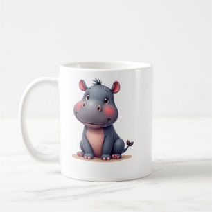 Cute Baby Hippo Coffee Mug