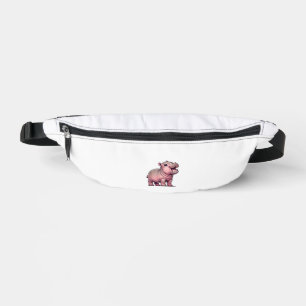 Cute Baby Hippo Moo Deng - Fun and Playful Moo-Den Fanny Pack