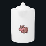 Cute Baby Hippo Moo Deng Tank Top_1 Teapot<br><div class="desc">Cute Baby Hippo Moo Deng Tank Top_1</div>
