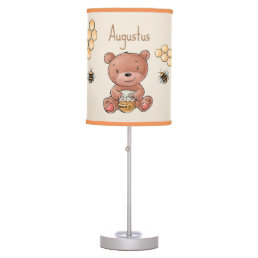 Cute Baby Honey Bear Cub Table Lamp