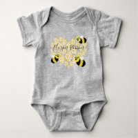 baby clothes with bees on them