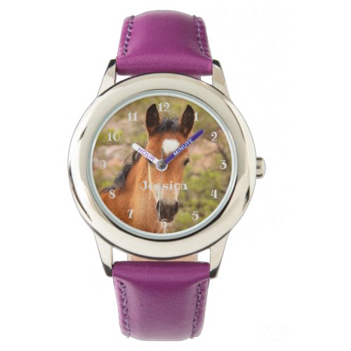 Cute Baby Horse Girls Watch