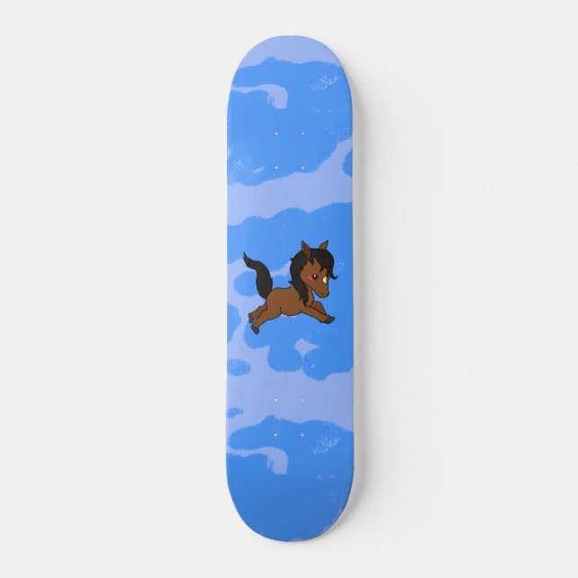 Cute baby Horse Skateboard Deck (Front)