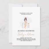 Cute Baby In Bloom Baby Shower Invitation (Front)