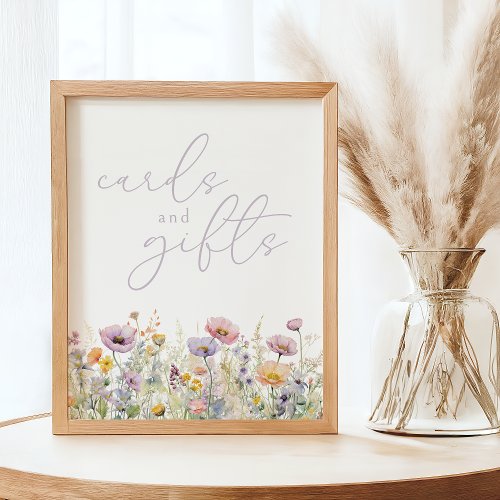 Cute Baby In Bloom Wildflower Cards and Gifts Sign