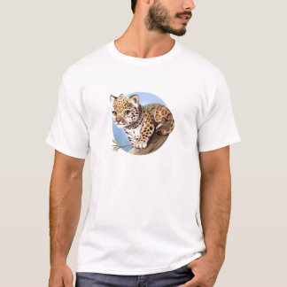 Cute Baby Jaguar Cub Animal Illustration – T-Shirt