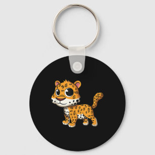 Cute Baby Jaguar - Jungle Animal Cat Lover Tee Keychain