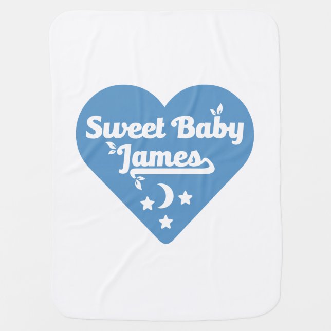 Cute Baby James Design Baby Blanket (Front)