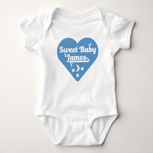 Cute Baby James Design Baby Bodysuit