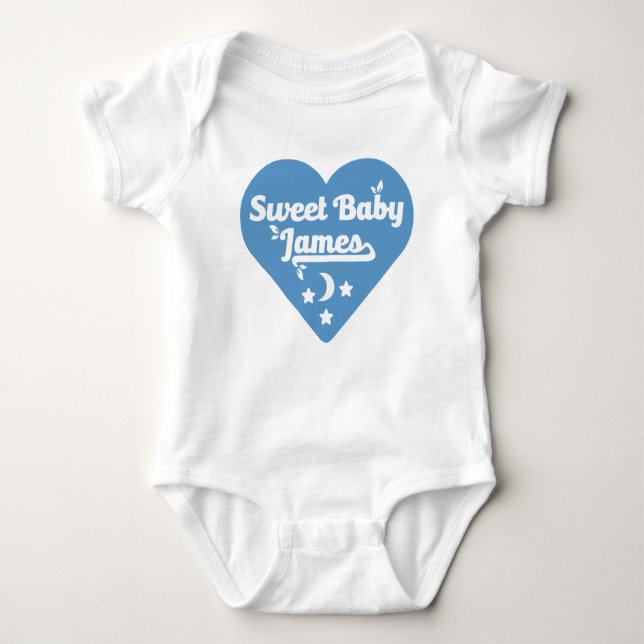 Cute Baby James Design Baby Bodysuit (Front)