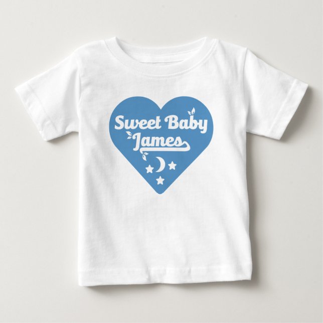Cute Baby James Design Baby T-Shirt (Front)