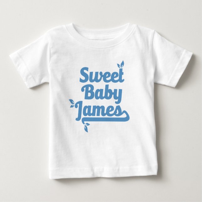 Cute Baby James Design Baby T-Shirt (Front)
