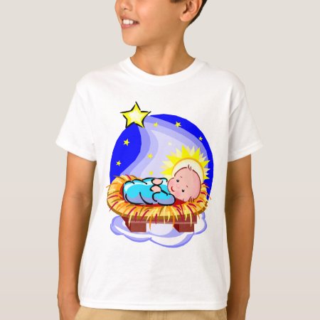 Cute Baby Jesus And Star T-shirt