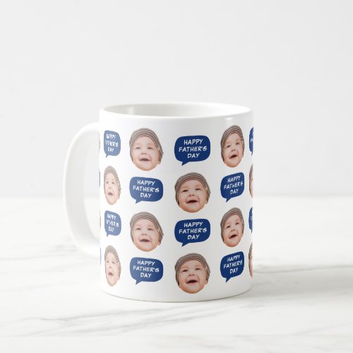 Cute Baby Kids Face Photo For Dad Coffee Mug