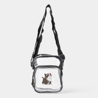 Cute Baby Kitten Clear Crossbody Bag