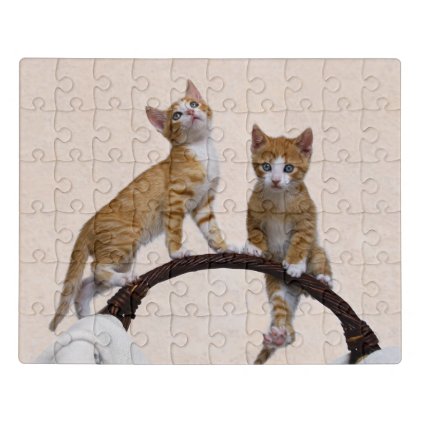 Cute Baby Kitten Funny Play Gym Photo Cat Lover .. Jigsaw Puzzle