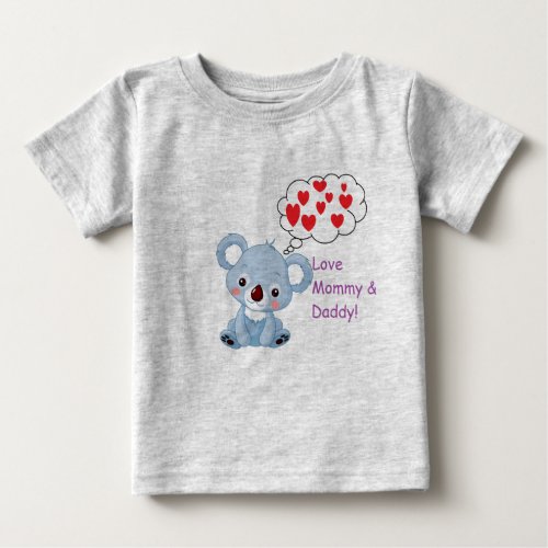Cute Baby Koala Bear Baby T_Shirt