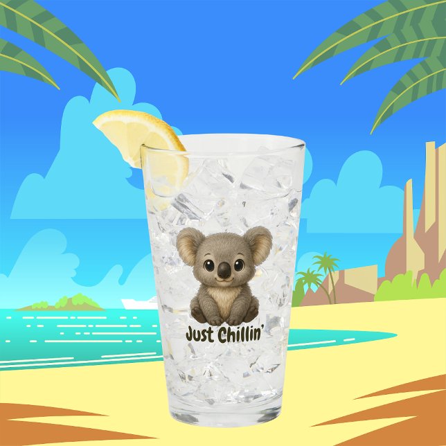 Cute Baby Koala Drinking Glass (Creator Uploaded)