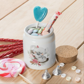 Cute Baby Koala Gold Speckle Custom Name Candy Jar