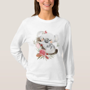 Cute Baby Koala Gold Speckle Custom Name           T-Shirt