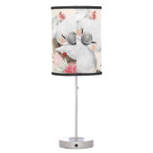 Cute Baby Koala Gold Speckle Custom Name     Table Lamp (Back)