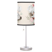 Cute Baby Koala Gold Speckle Custom Name     Table Lamp (Right)