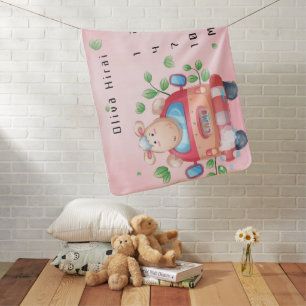 Cute Baby Lamb Baby Shower Baby Blanket