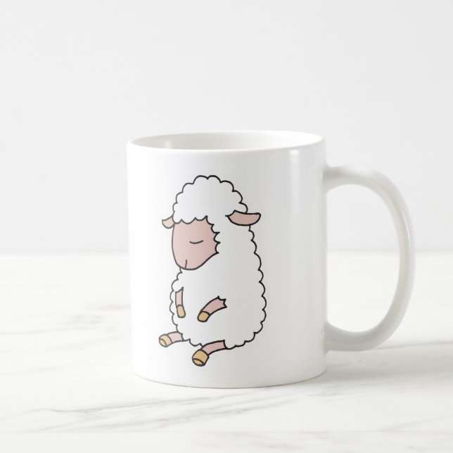 cute baby lamb coffee mug (Right)