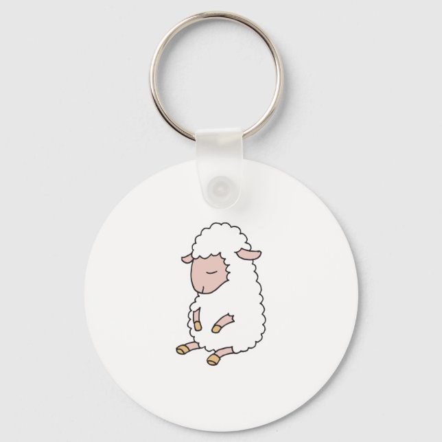 cute baby lamb keychain (Front)