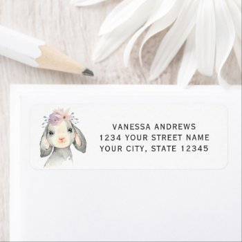 Cute Baby Lamb Personalized Label by Oasis_Landing at Zazzle