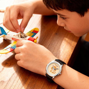 Cute Baby Leopard Safari Animal Kids Watch