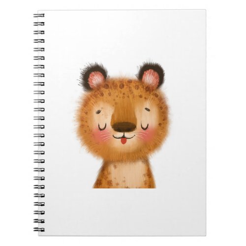 Cute baby leopard Spiral Photo Notebook