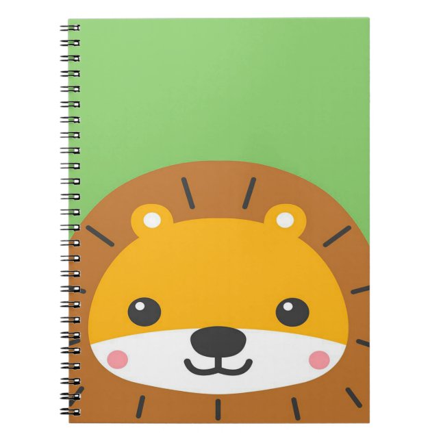 Cute Baby Lion | Cartoon Artwork   Notebook (Front)