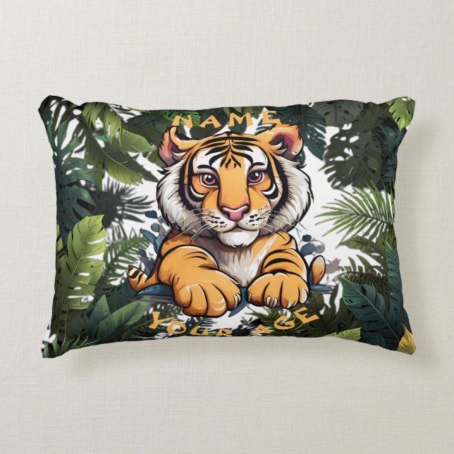 Cute Baby Lion Children's  Accent Pillow (Front)