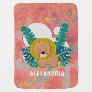 Cute Baby Lion Cub Animal Jungle Pet Custom Blanket