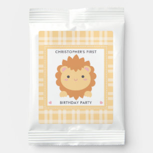Cute Baby Lion Cub Wild One Boy First Birthday Hot Chocolate Drink Mix
